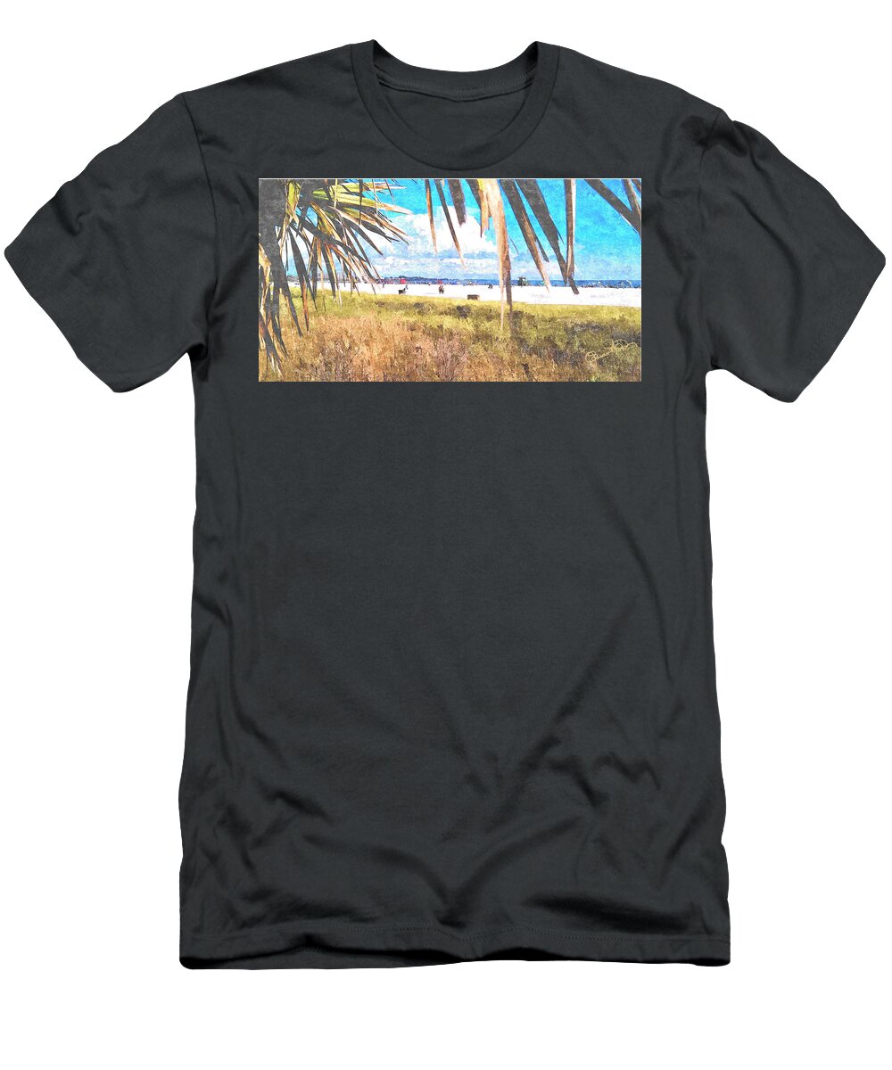 siesta Key In Fall T-Shirt featuring the photograph Siesta Key in Fall by Susan Molnar