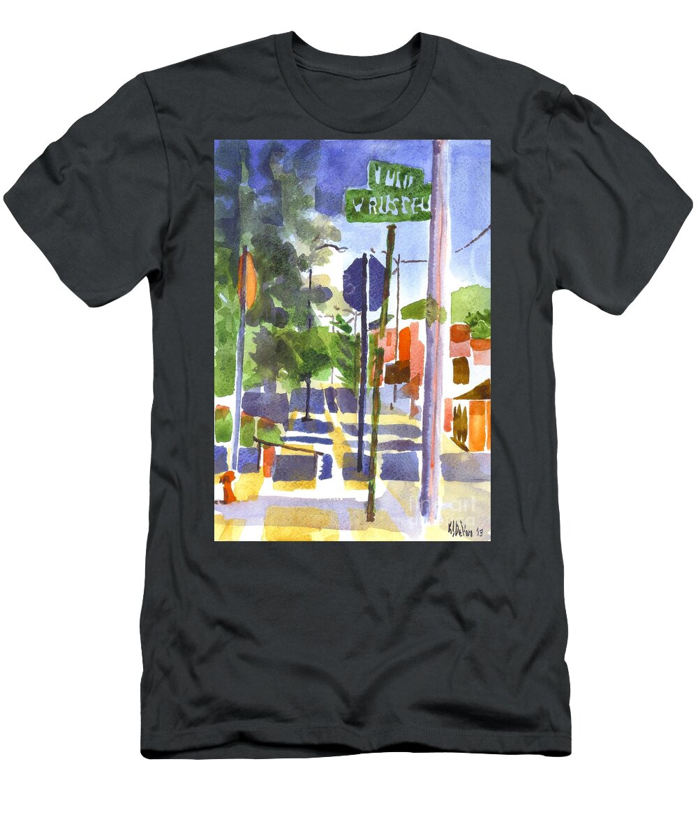 Sign Posts T-Shirt featuring the painting Sign Posts by Kip DeVore