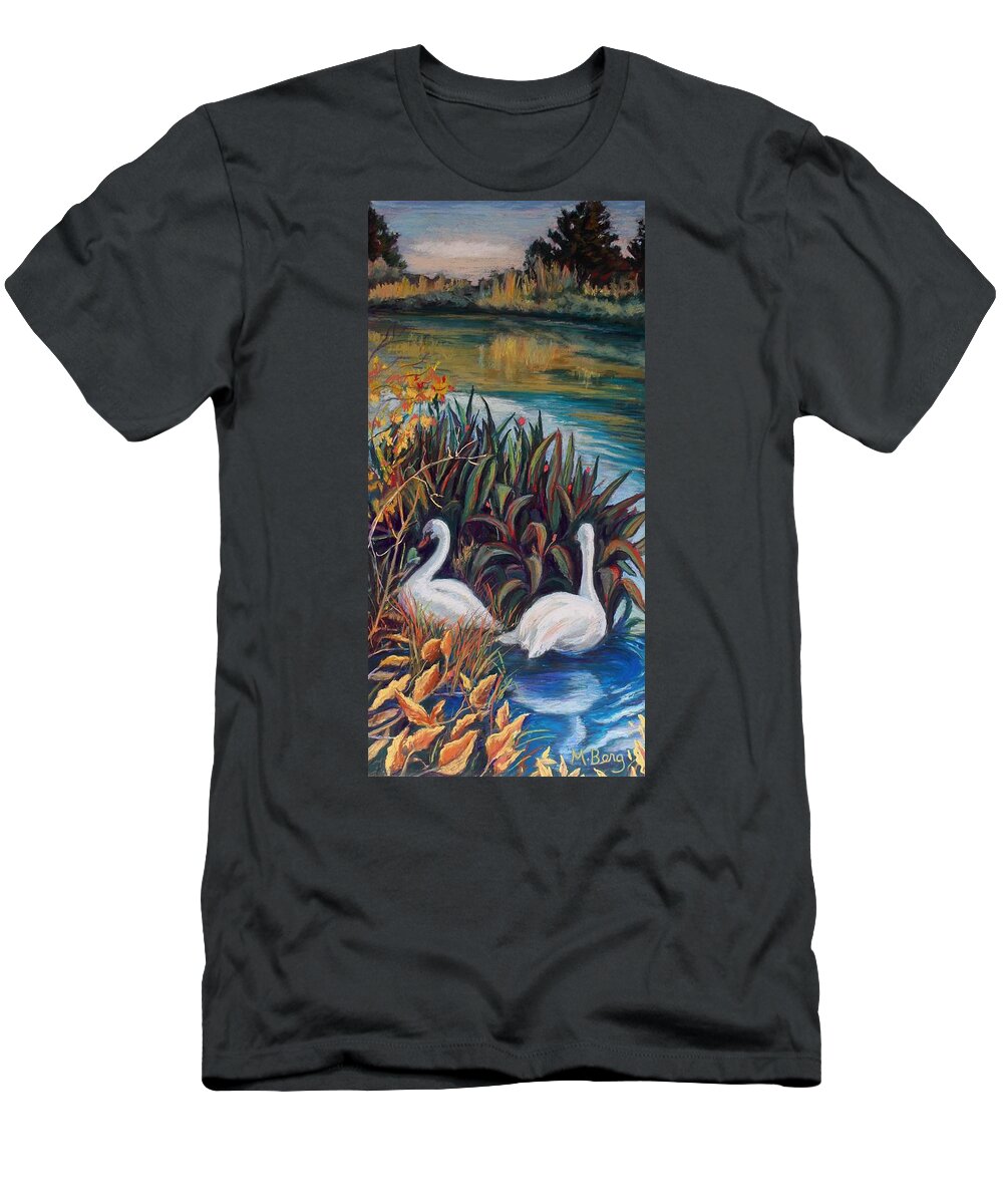 Landscape T-Shirt featuring the pastel Silencio by Marian Berg