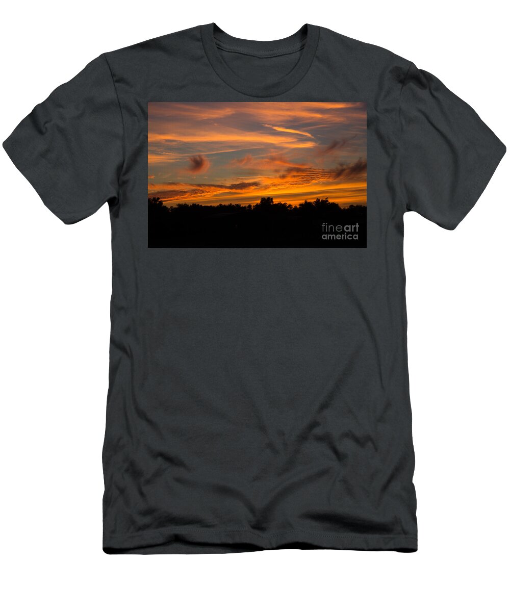 Sunset T-Shirt featuring the photograph Sky Painting by Suzanne Luft