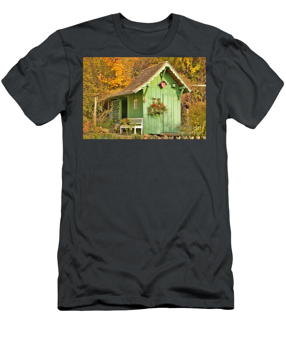Architecture T-Shirt featuring the photograph Small garden House by Amanda Mohler
