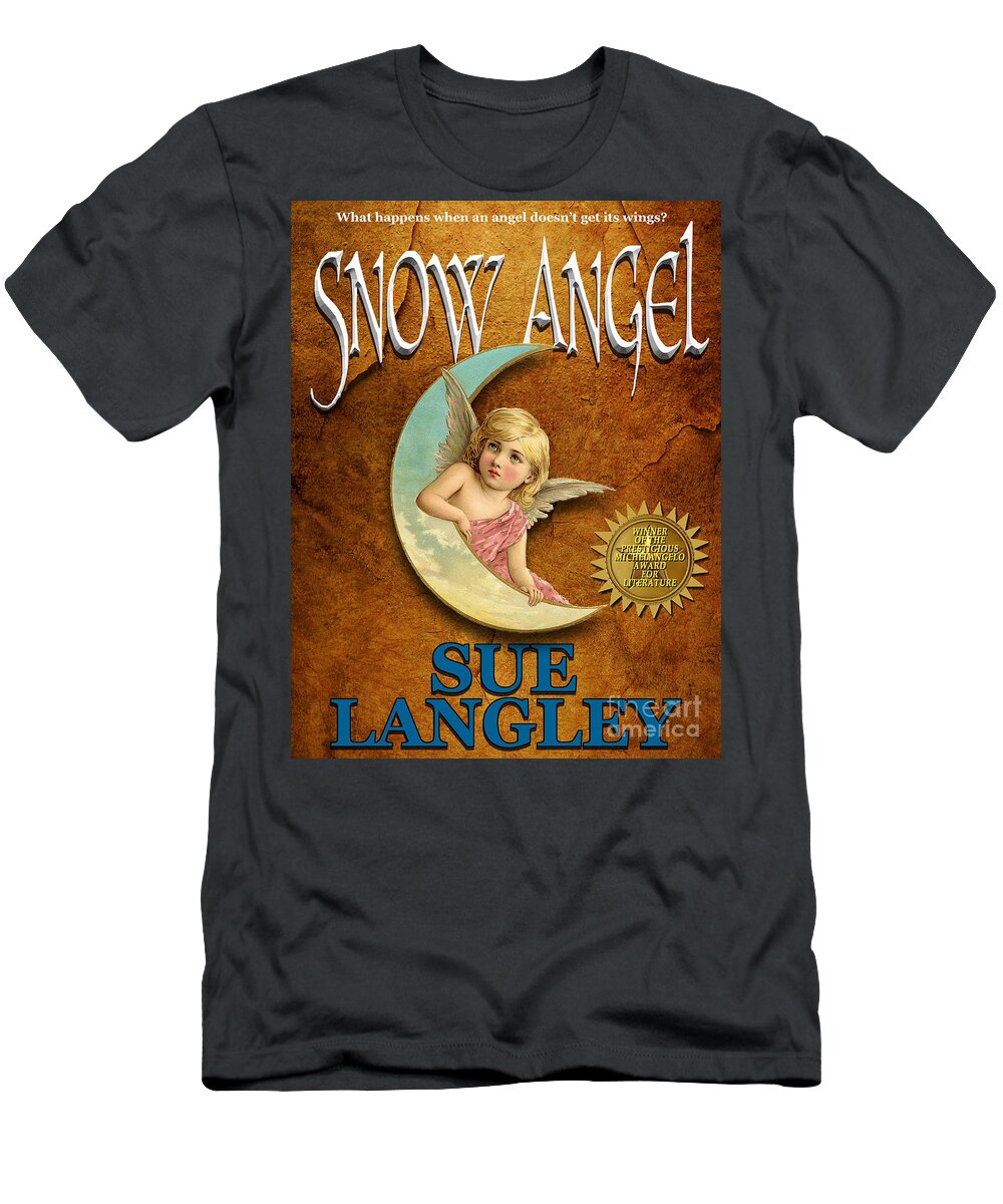  T-Shirt featuring the photograph Snow Angel book cover by Mike Nellums