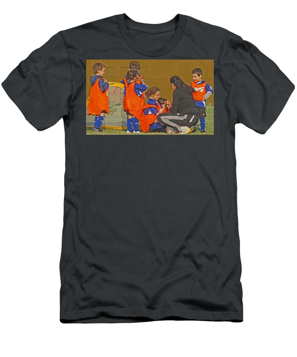 Soccer T-Shirt featuring the photograph Soccer Strategy by Ian MacDonald