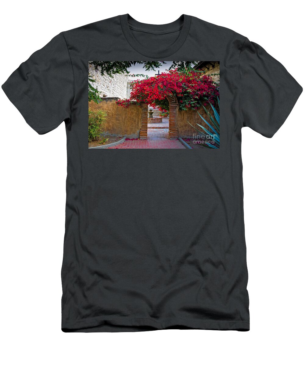 Gardens T-Shirt featuring the photograph Spanish Mission by Ronald Lutz