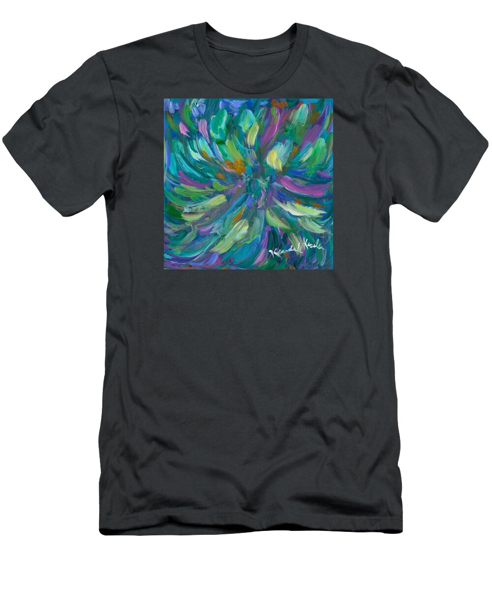 Abstract T-Shirt featuring the painting Spiral by Kendall Kessler