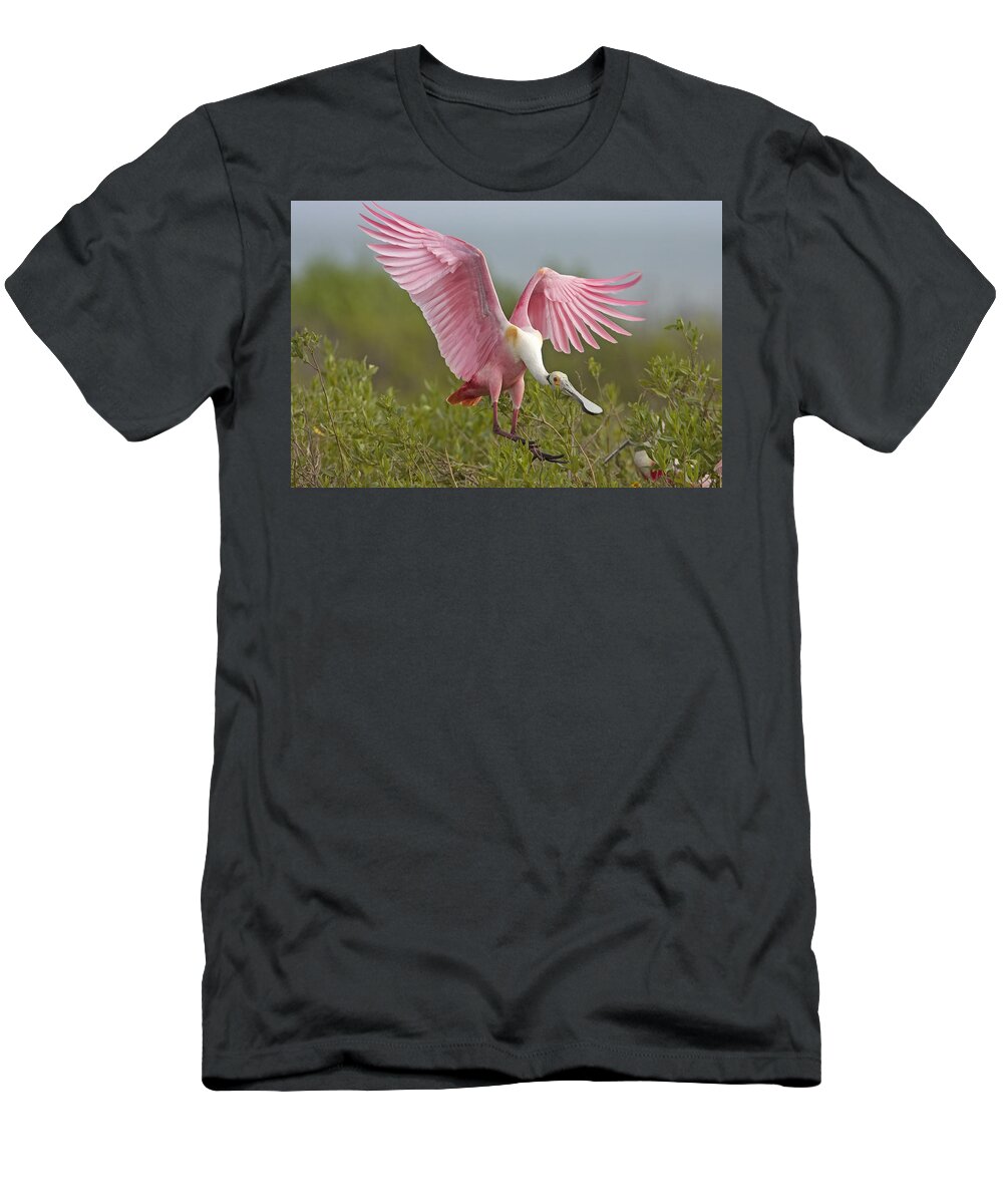 Pink T-Shirt featuring the photograph Spoonie by Jack Milchanowski