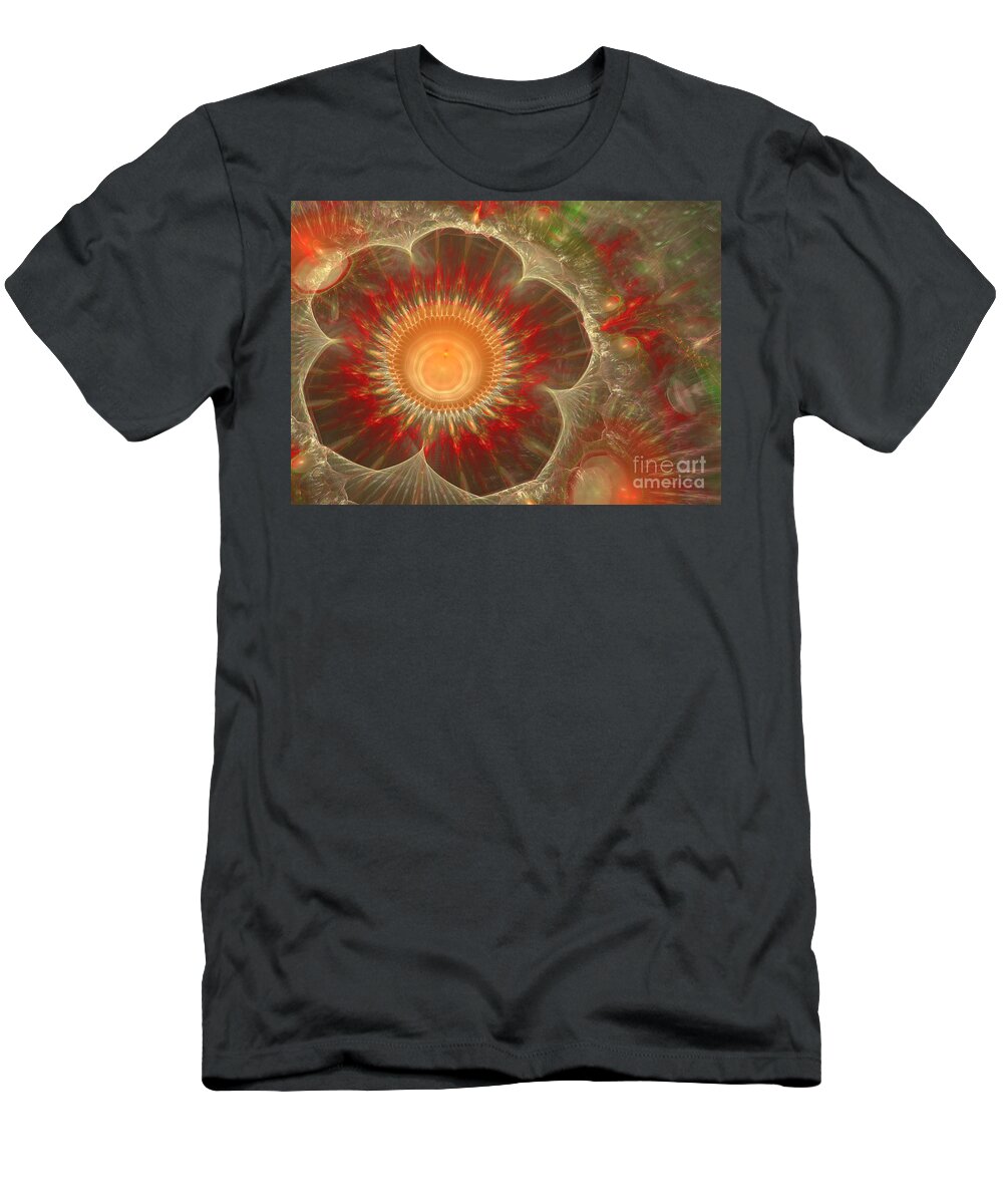 Abstract T-Shirt featuring the digital art Spring flower by Martin Capek