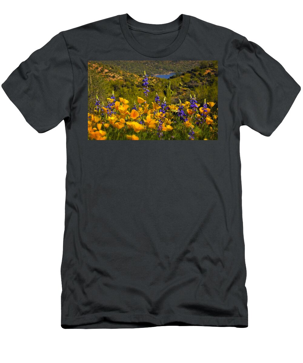 Poppies T-Shirt featuring the photograph Spring Southwest Style by Saija Lehtonen