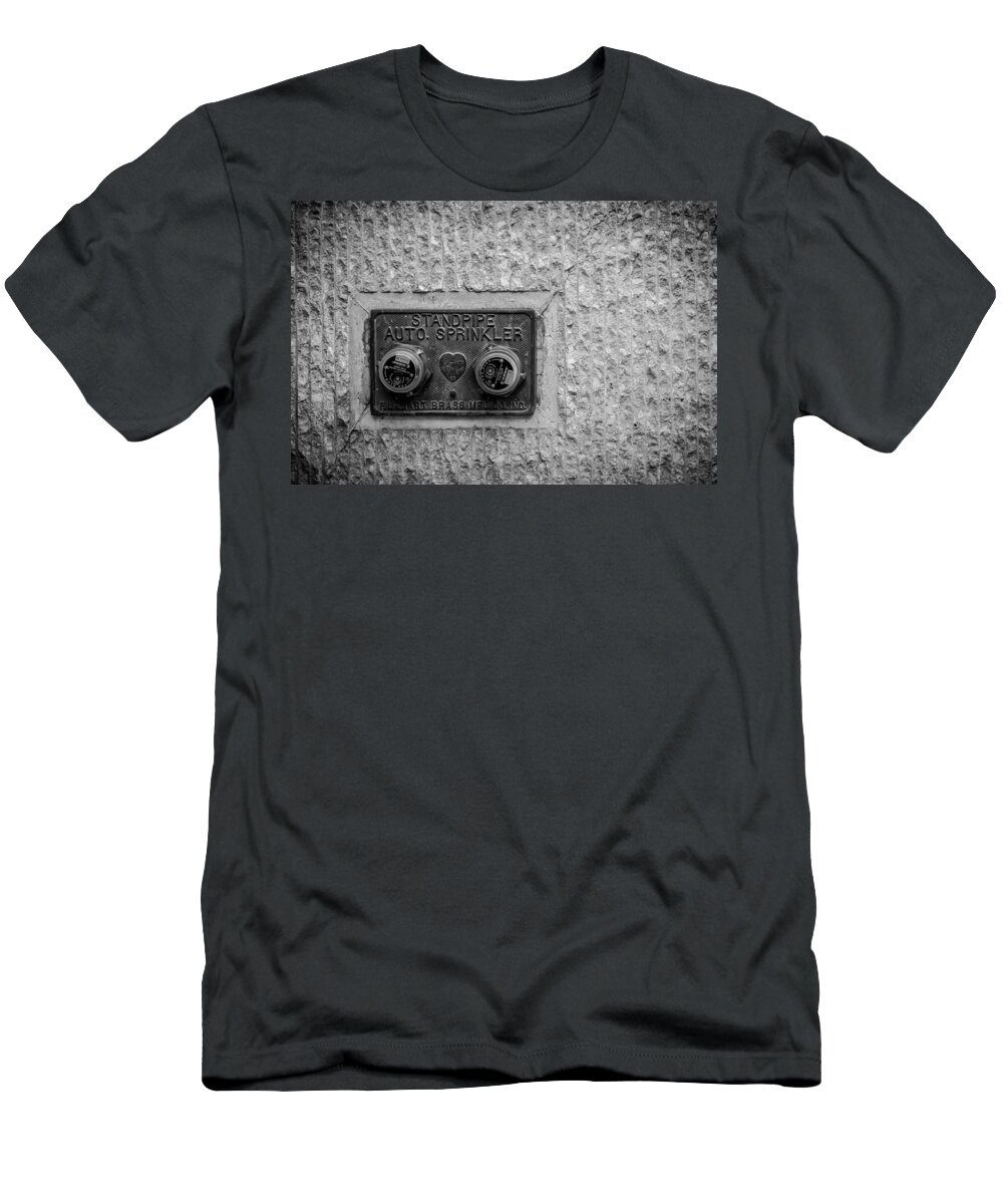 Architecture T-Shirt featuring the photograph Sprinkler With A Heart by Melinda Ledsome