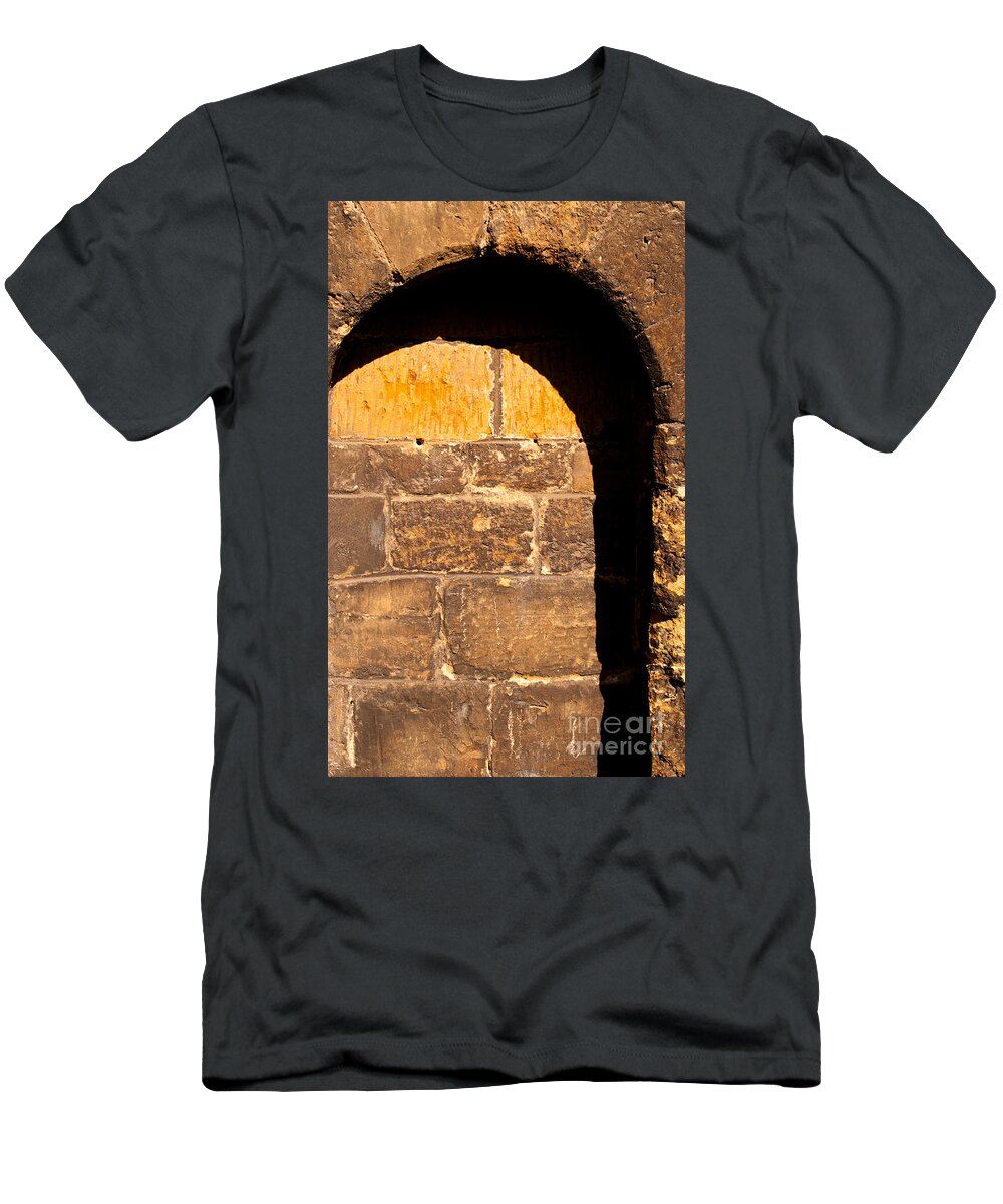 Old T-Shirt featuring the photograph St Giles Church Arch by Rick Piper Photography