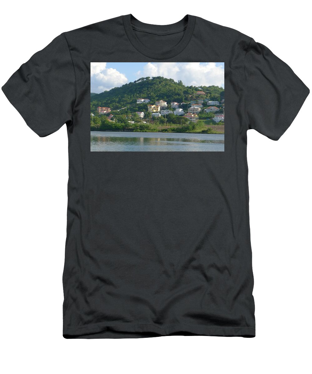  T-Shirt featuring the photograph St. Lucia - Cruise View by Nora Boghossian