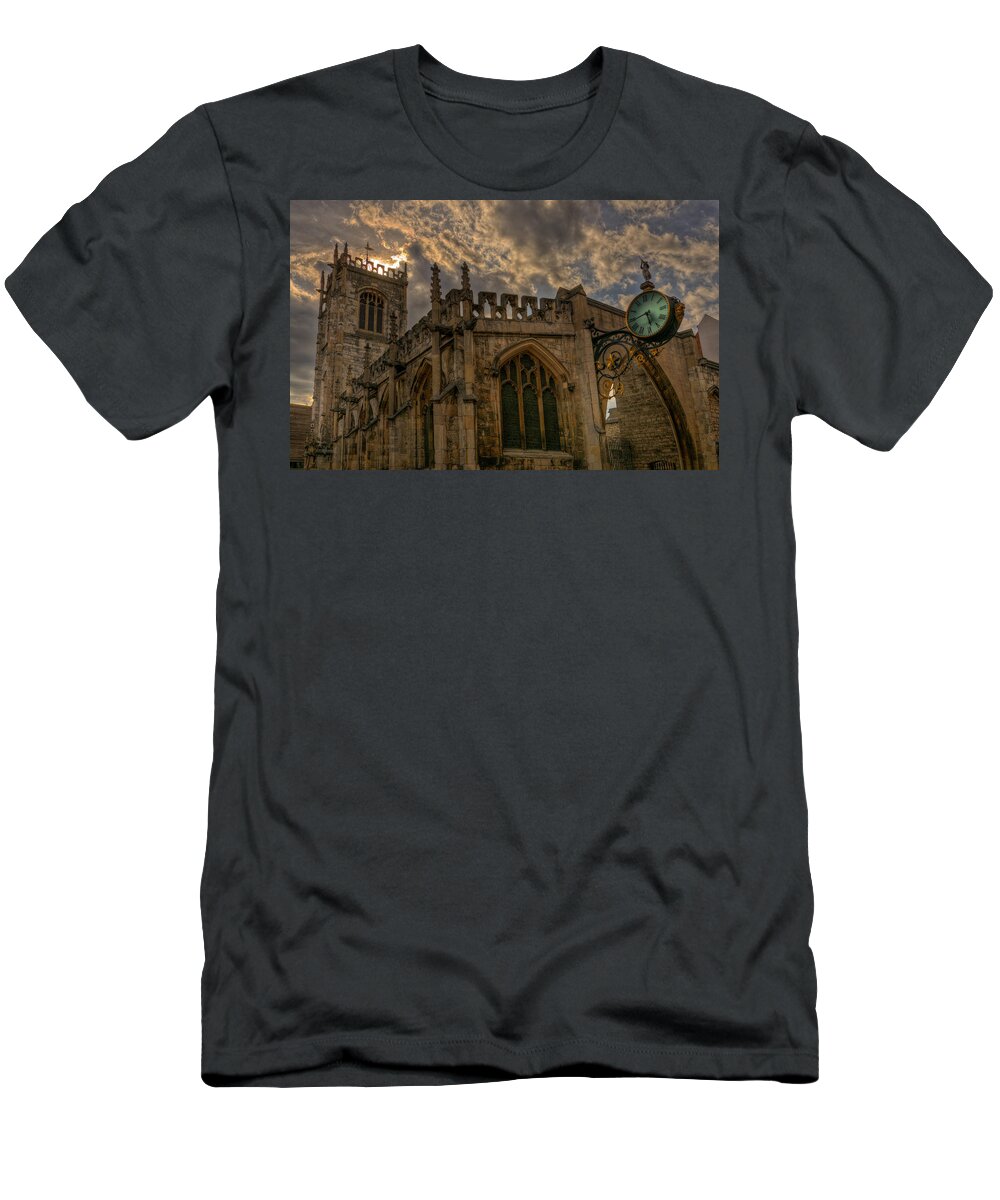 St T-Shirt featuring the photograph St Martin Coney Street in York by Pablo Lopez