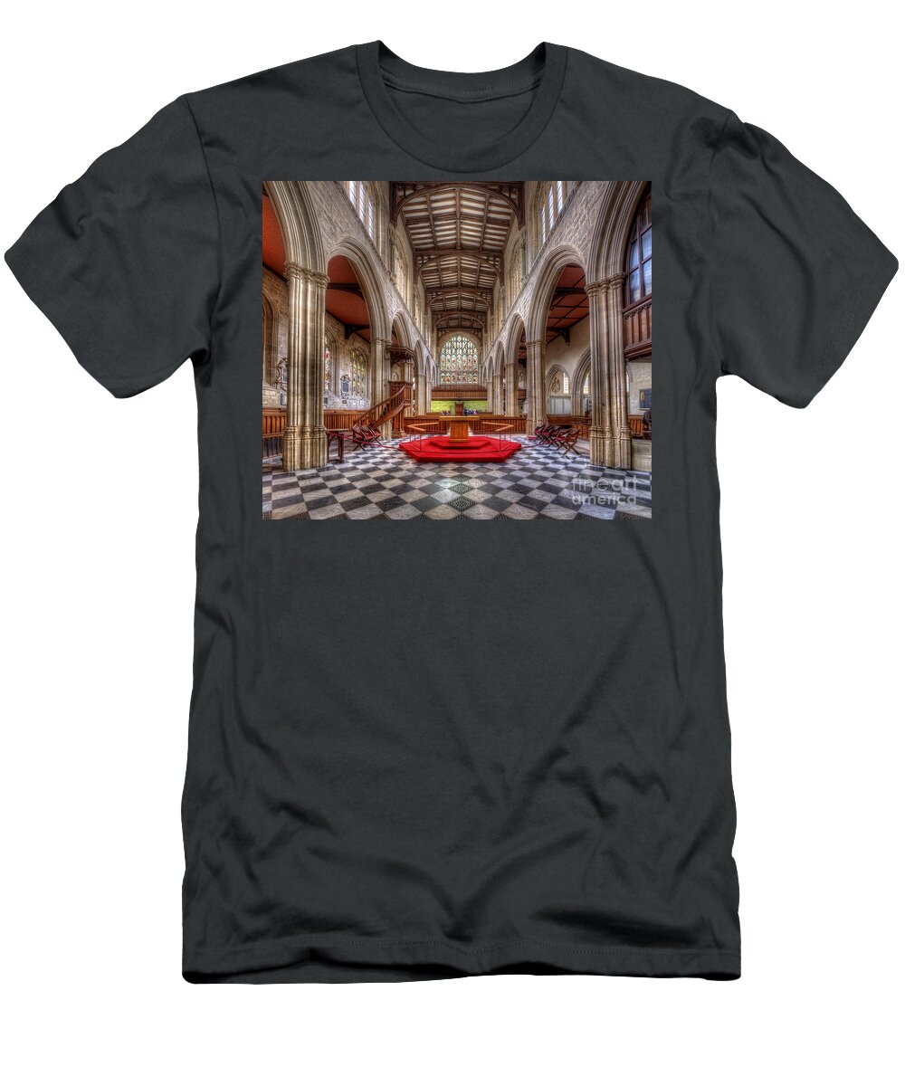 Oxford T-Shirt featuring the photograph St Mary The Virgin Church - Nave by Yhun Suarez