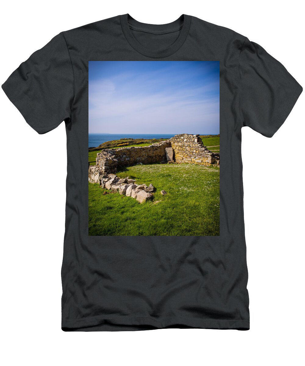 Birth Place T-Shirt featuring the photograph St Non's Chapel by Mark Llewellyn