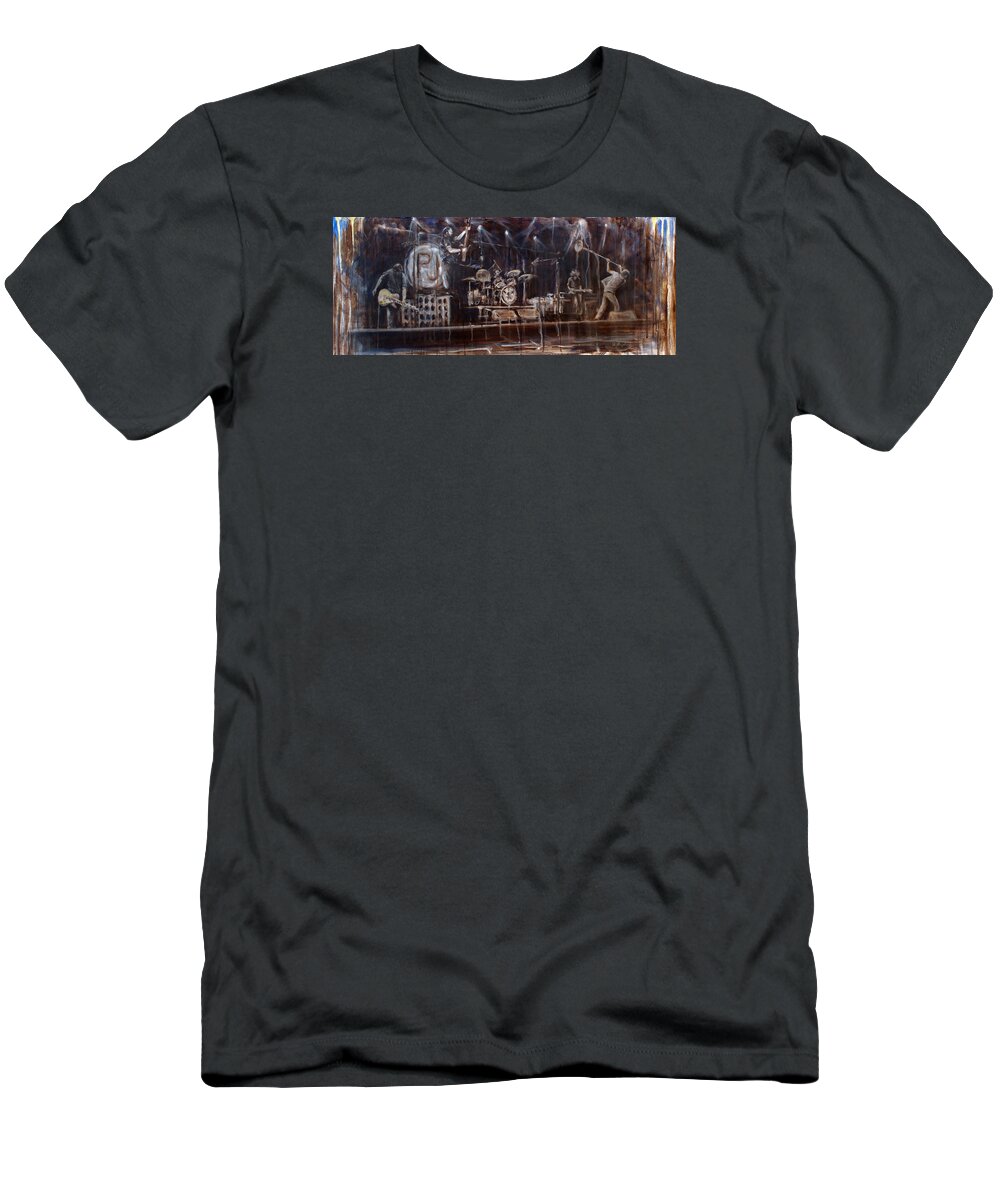 Acrylic T-Shirt featuring the painting Stage by Josh Hertzenberg