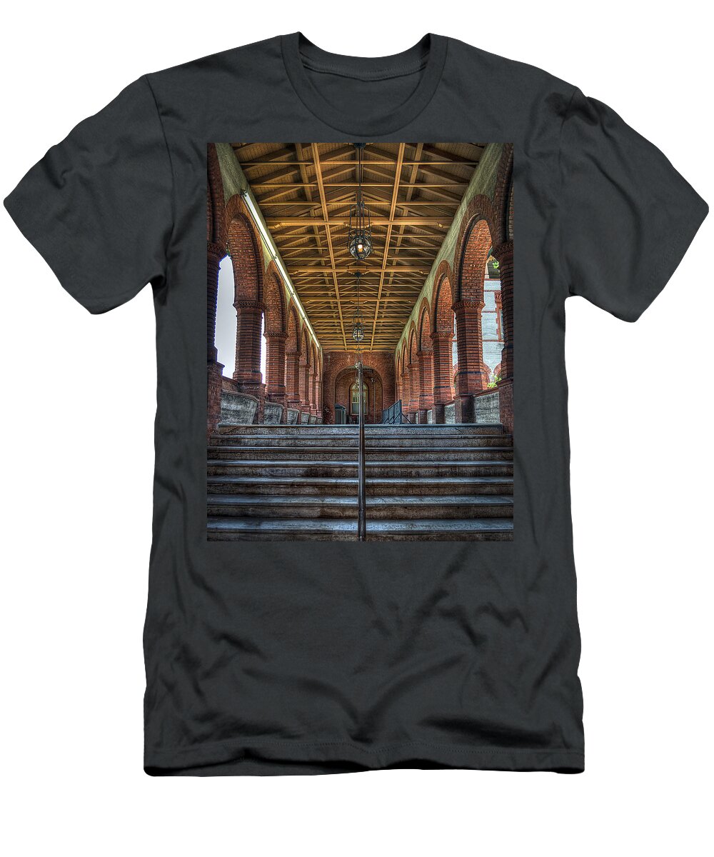 Flagler T-Shirt featuring the photograph Stairway to history by David Hart