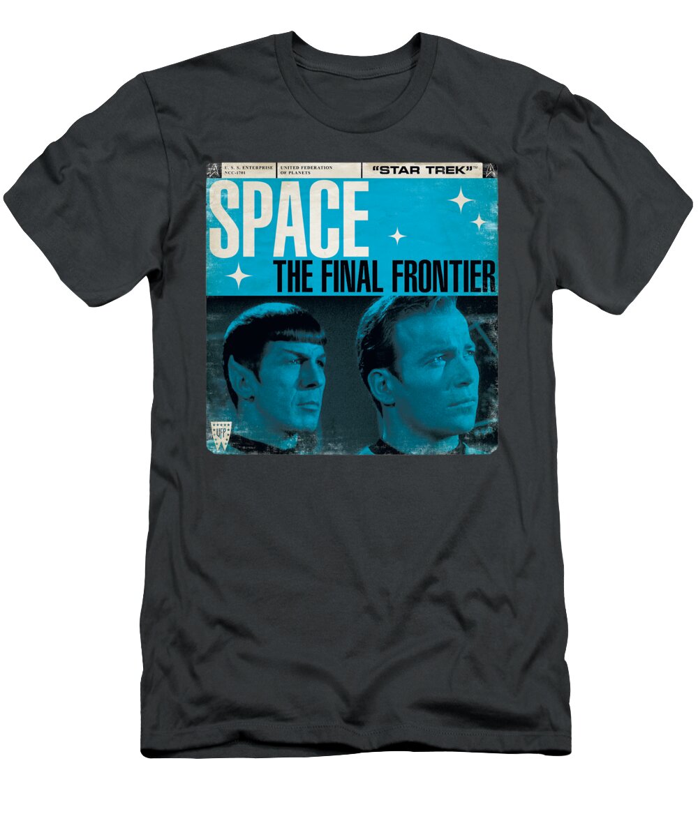  T-Shirt featuring the digital art Star Trek - Final Frontier Cover by Brand A