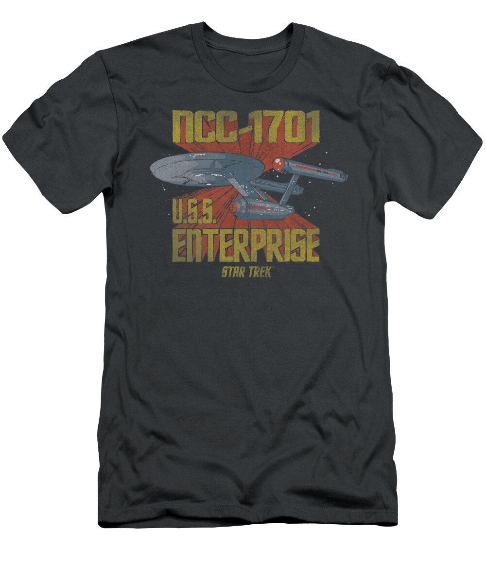 Star Trek T-Shirt featuring the digital art Star Trek - Ncc1701 by Brand A