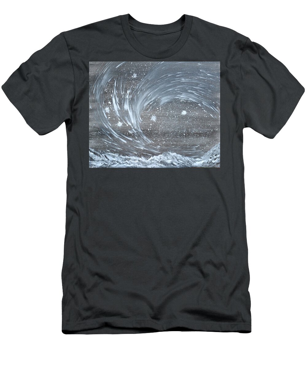 Stars T-Shirt featuring the painting Star World by Suzanne Surber