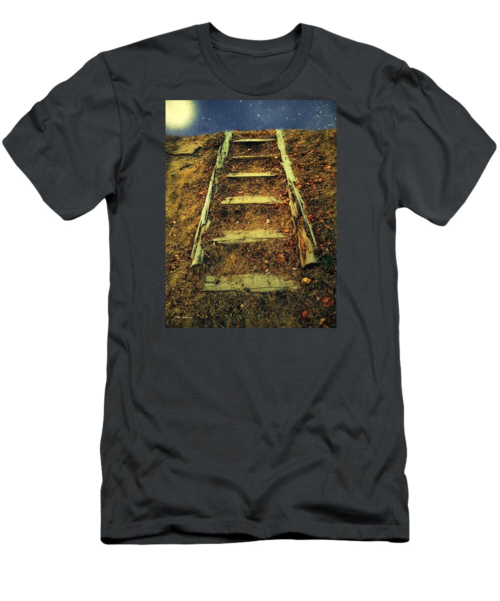 Landscape T-Shirt featuring the painting Starclimb by RC DeWinter