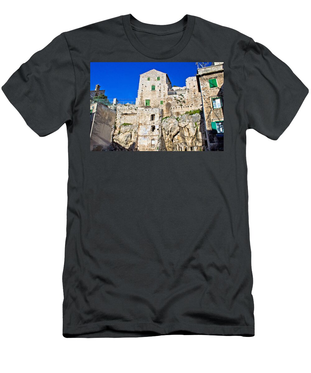 Croatia T-Shirt featuring the photograph Stone house on the rock by Brch Photography