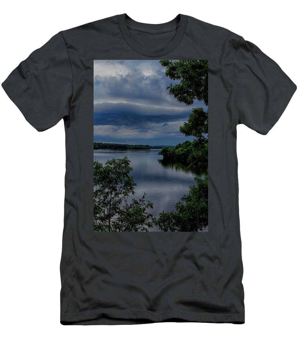 Wausau T-Shirt featuring the photograph Storm Rolling Over Lake Wausau by Dale Kauzlaric
