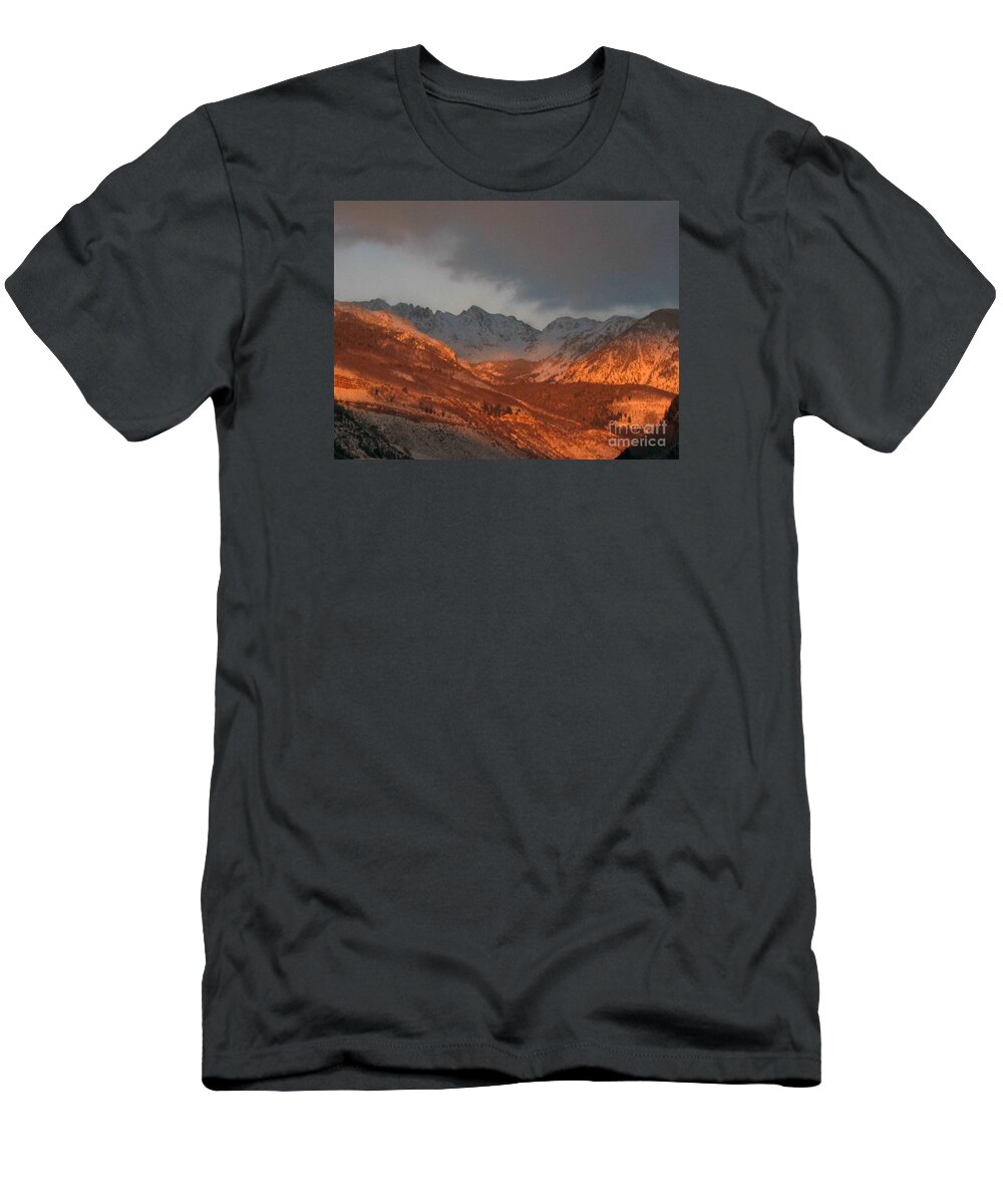 Mountains T-Shirt featuring the photograph Stormy Monday by Fiona Kennard
