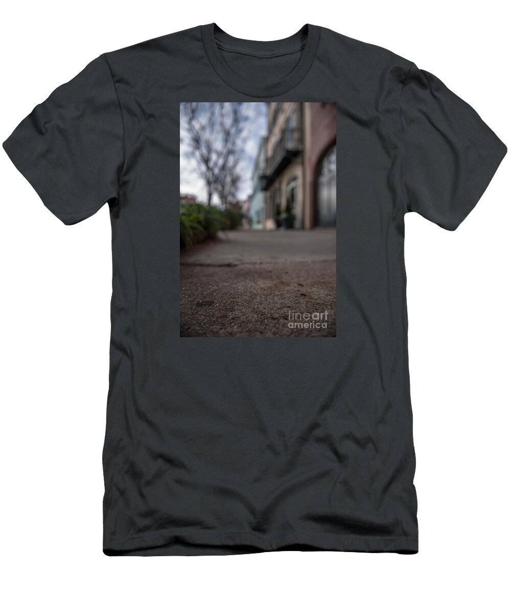 Rainbow Row T-Shirt featuring the photograph Strolling Along by Dale Powell