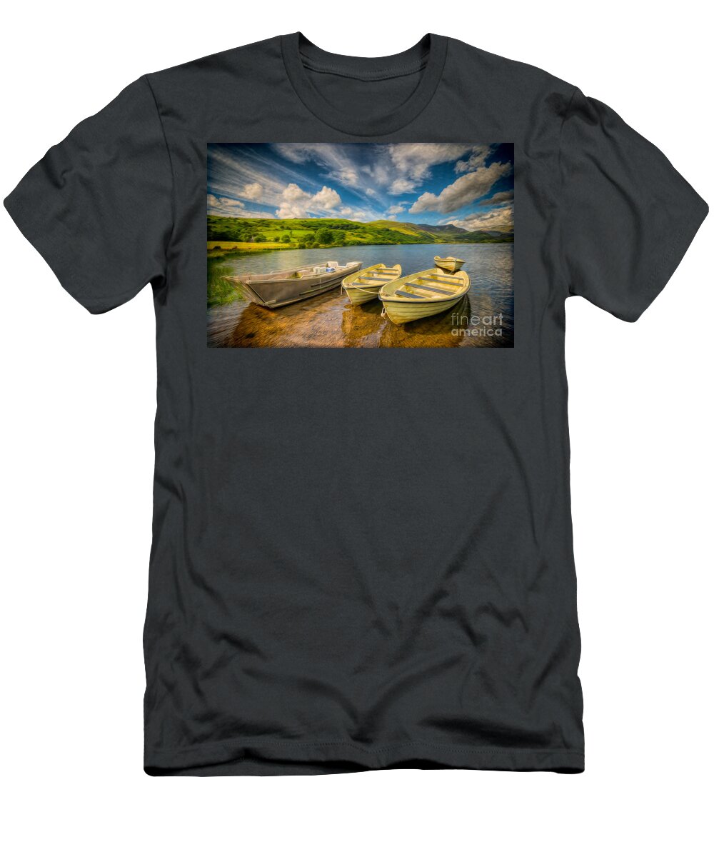 Boat T-Shirt featuring the photograph Summer Boating by Adrian Evans