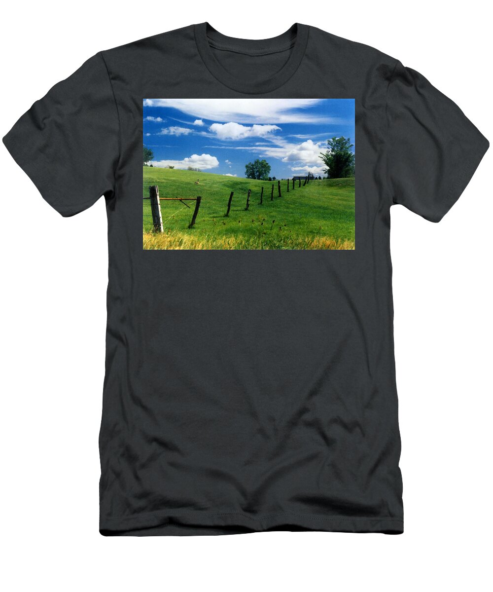 Summer Landscape T-Shirt featuring the photograph Summer Landscape by Steve Karol