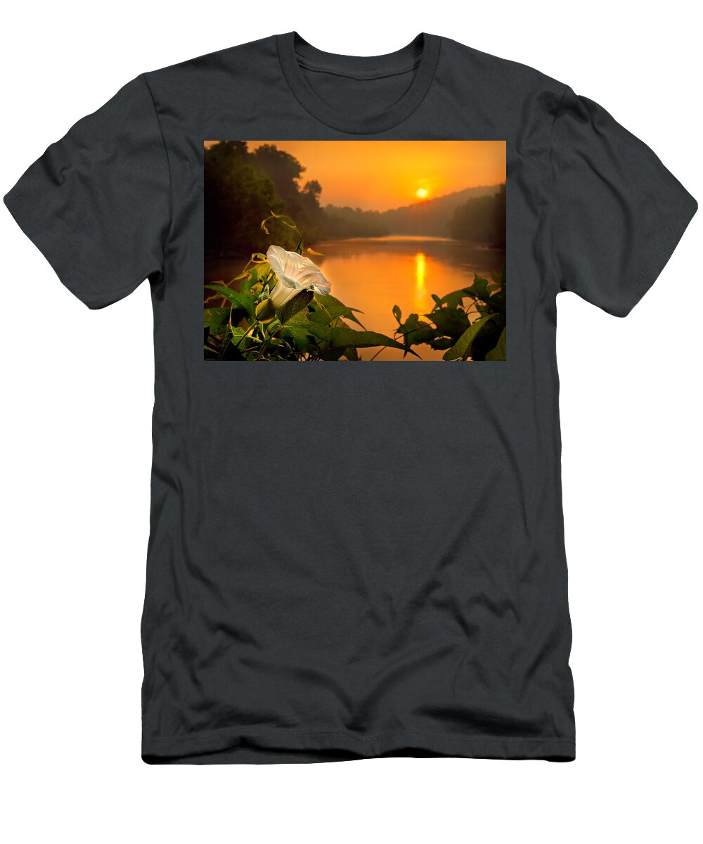 2011 T-Shirt featuring the photograph Sun And Flower by Robert Charity