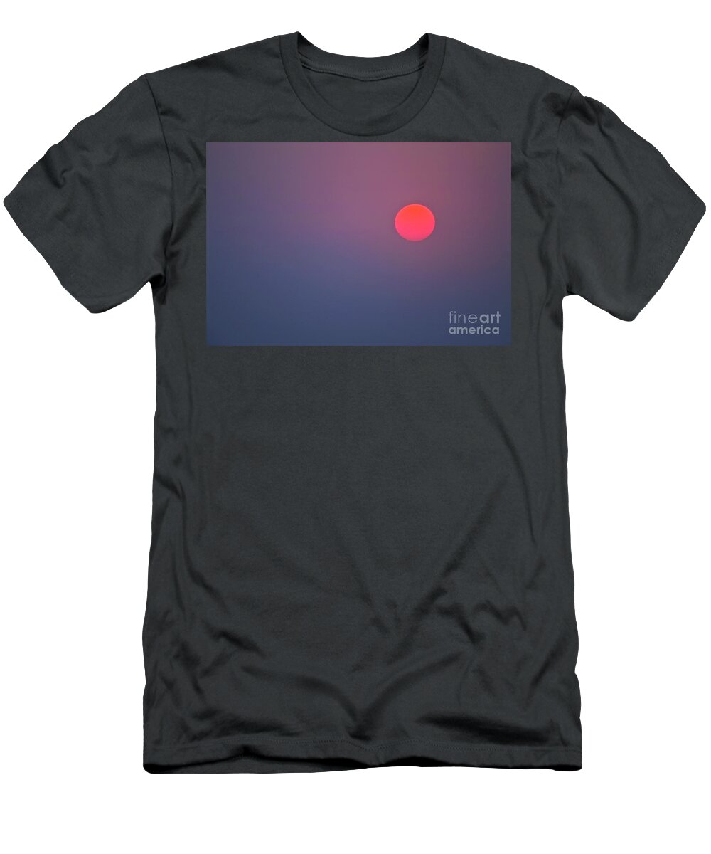 Sun T-Shirt featuring the photograph Sundown by Heiko Koehrer-Wagner