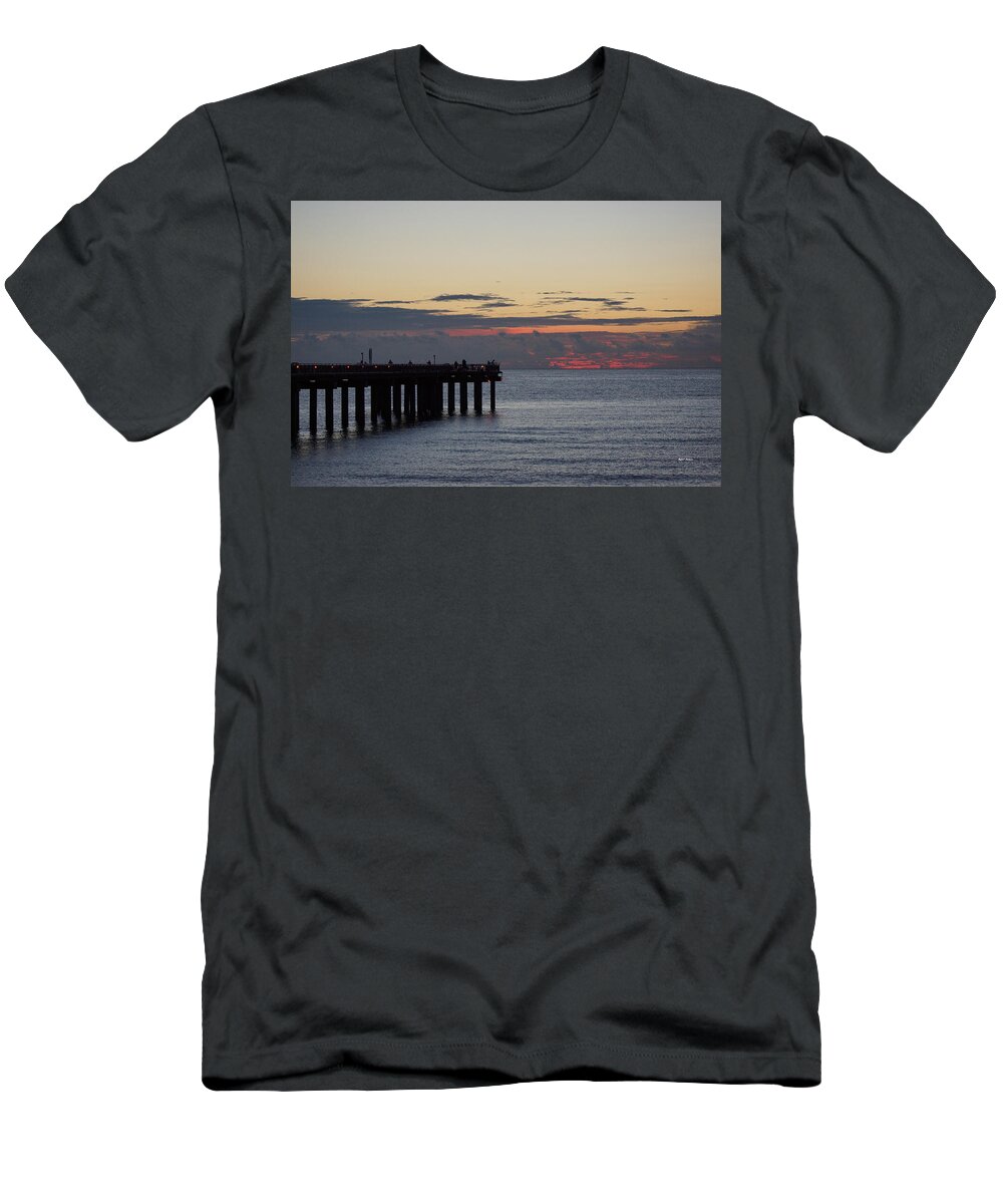 Sunrise T-Shirt featuring the photograph Sunny Isles Fishing Pier Sunrise by Rafael Salazar