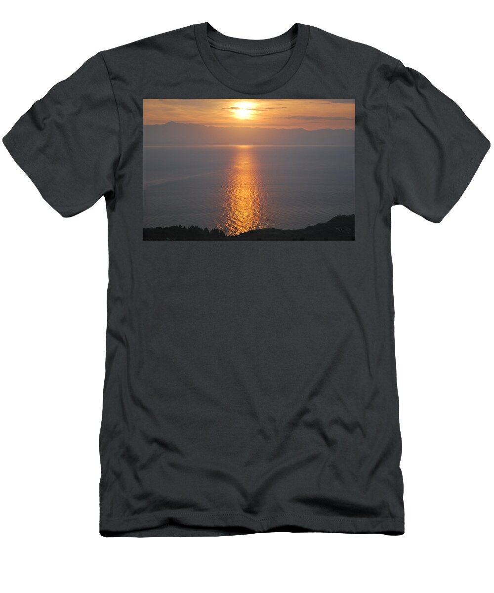  Erikousa  T-Shirt featuring the photograph Sunrise Erikousa 1 by George Katechis