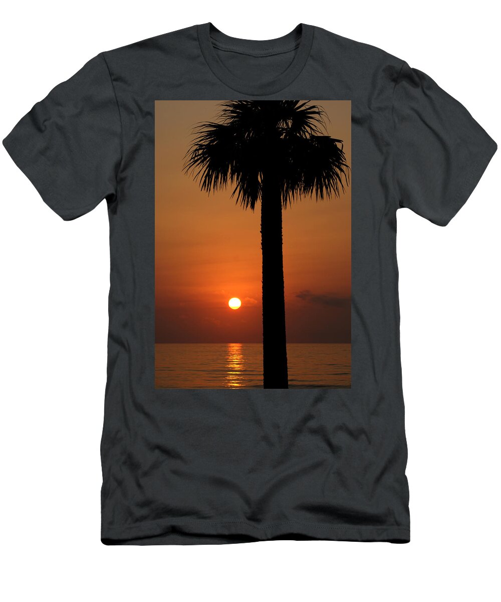 Sun T-Shirt featuring the photograph Sunrise in Daytona Beach by Chauncy Holmes