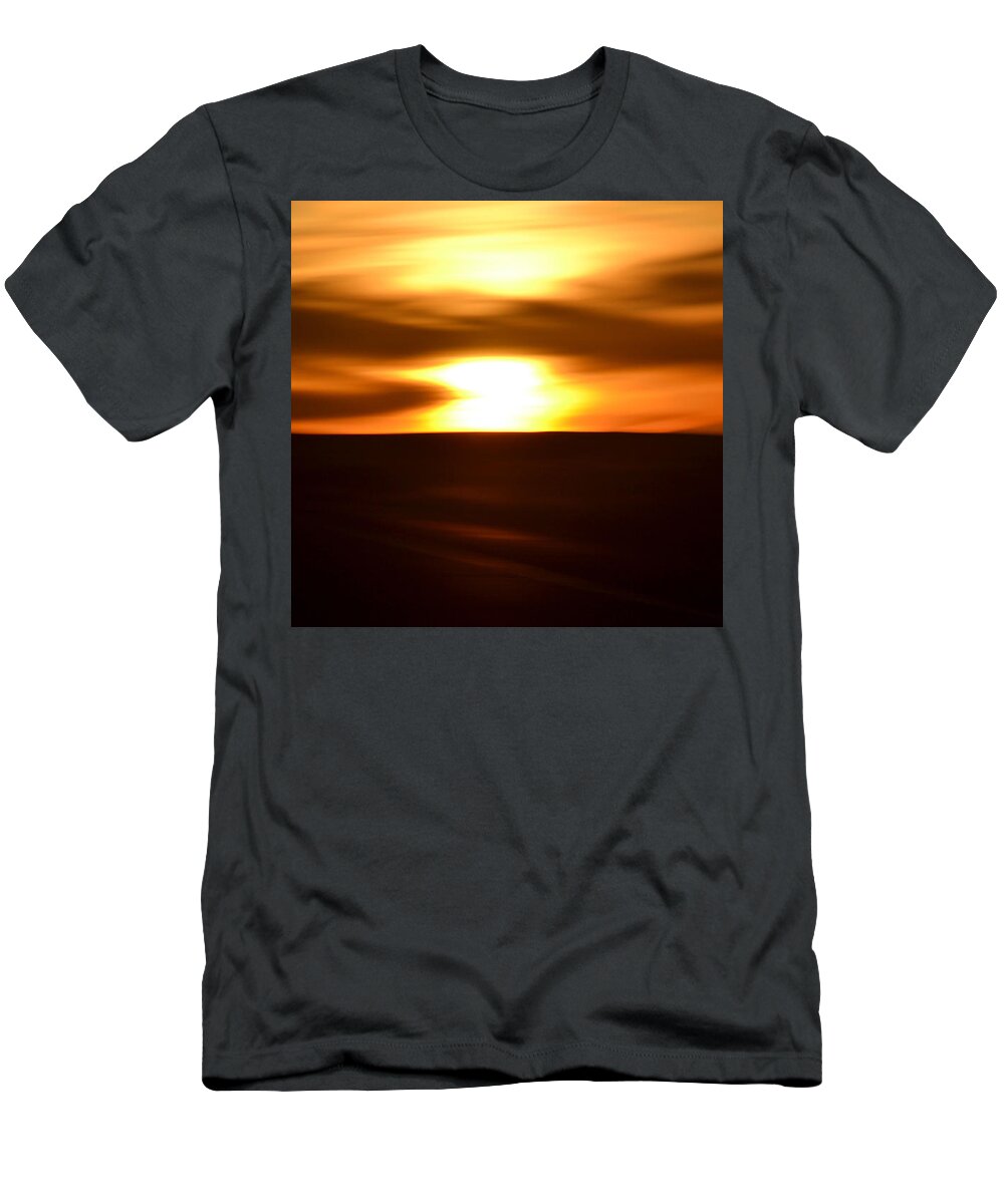Sunset T-Shirt featuring the photograph Sunset Abstract II by Nadalyn Larsen