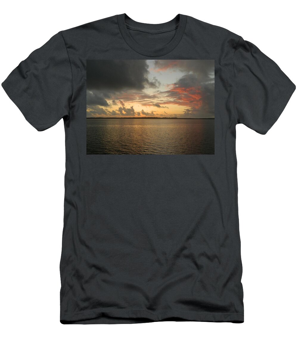 Sunset T-Shirt featuring the photograph Sunset Before Funnel Cloud 5 by Gallery Of Hope 