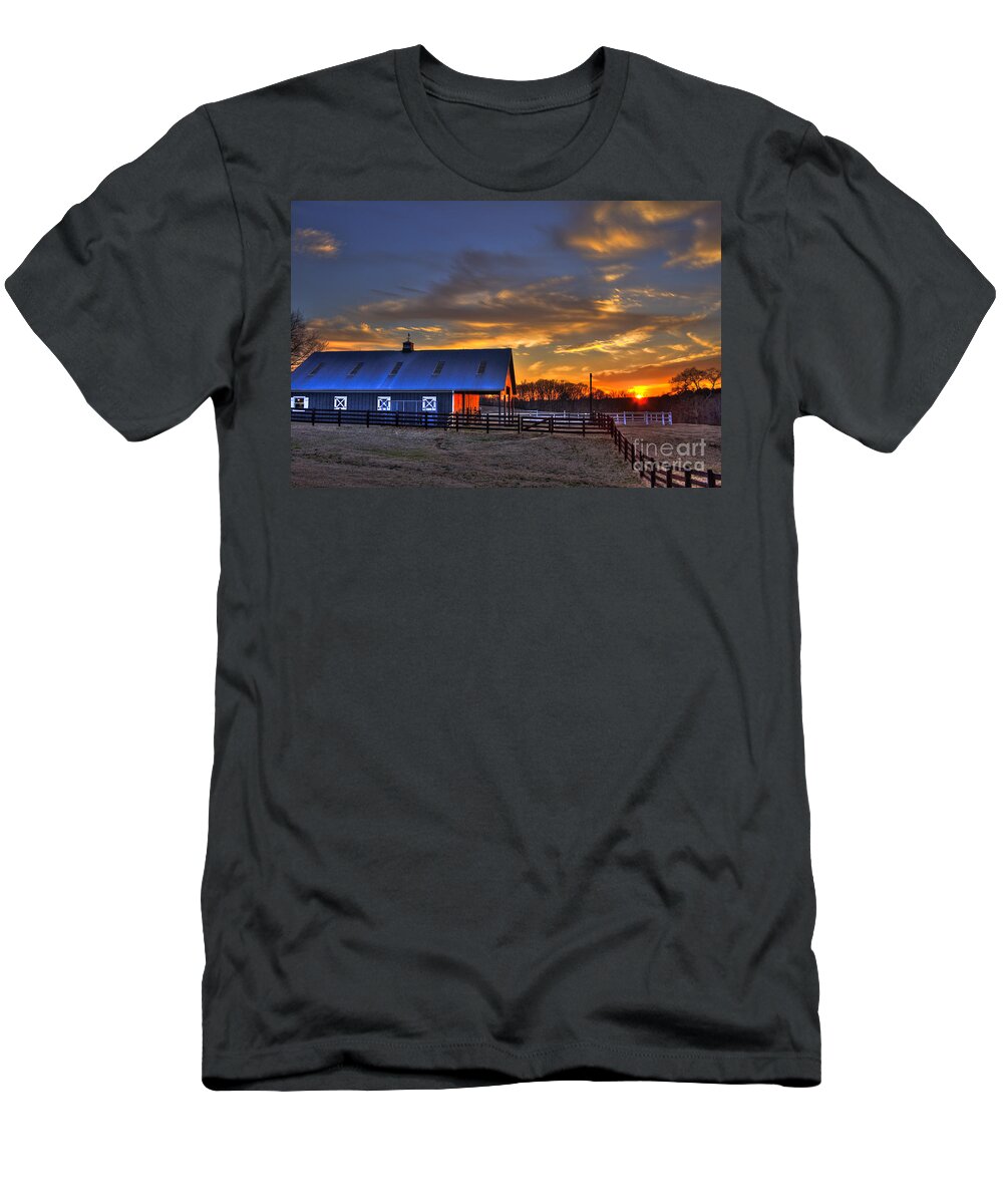 Reid Callaway Sunset T-Shirt featuring the photograph Sunset Reflections by Reid Callaway