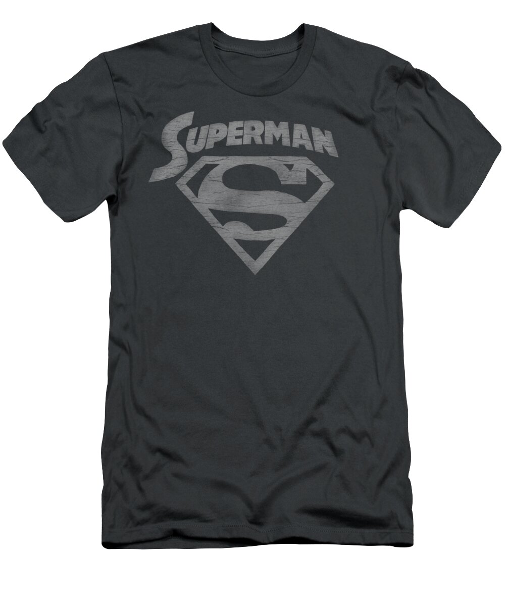 Superman T-Shirt featuring the digital art Superman - Super Arch by Brand A