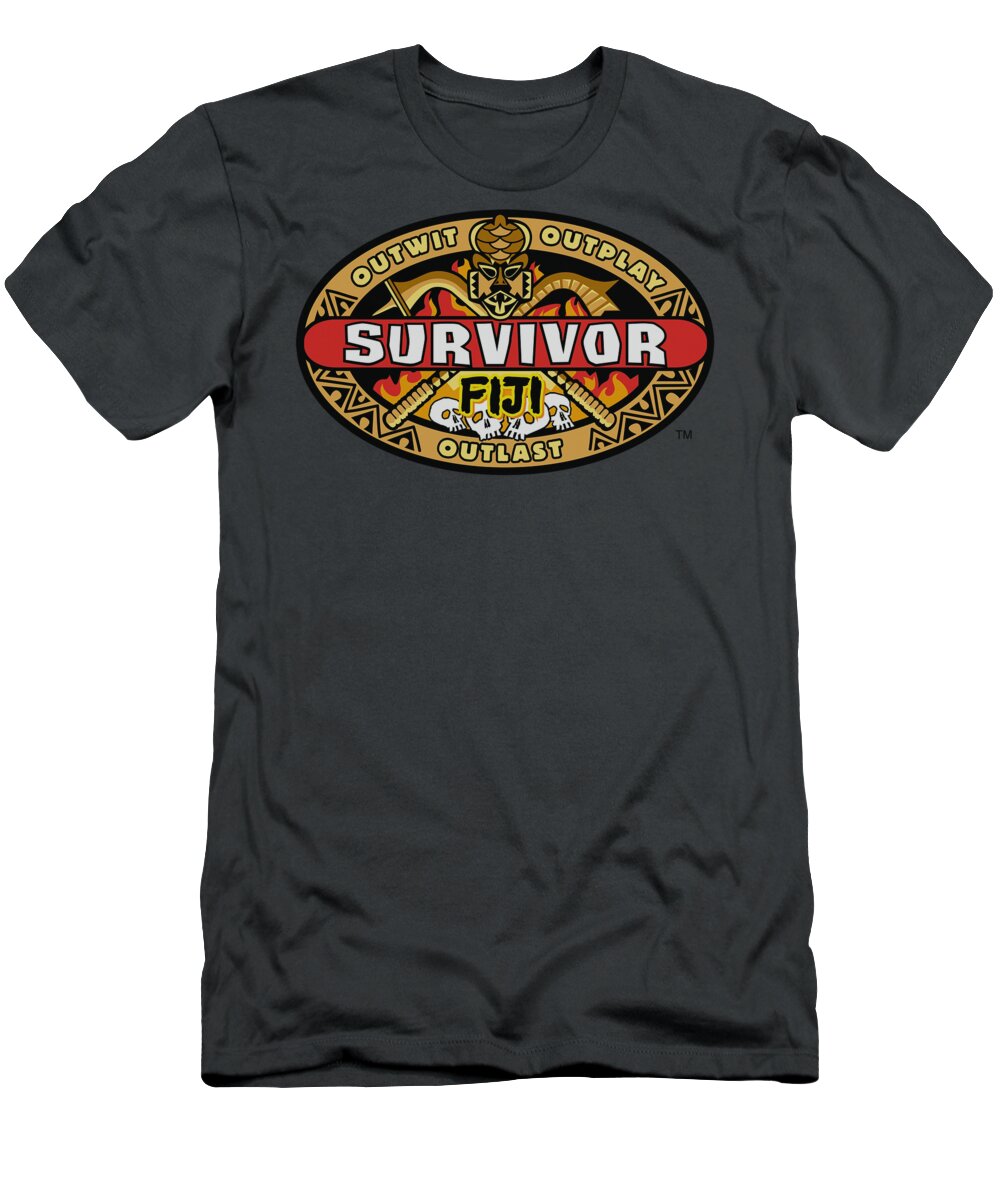 Survivor T-Shirt featuring the digital art Survivor - Fiji by Brand A