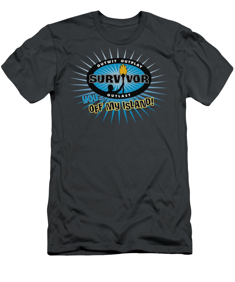 Survivor T-Shirt featuring the digital art Survivor - Off My Island by Brand A