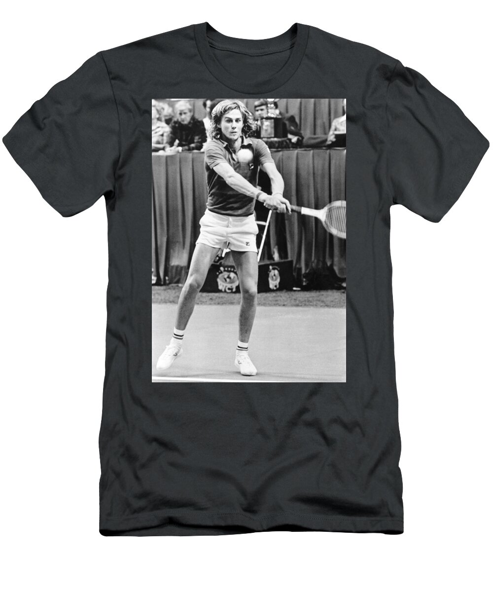 Swedish Tennis Star Bjorn Borg T-Shirt by Underwood Archives - Pixels