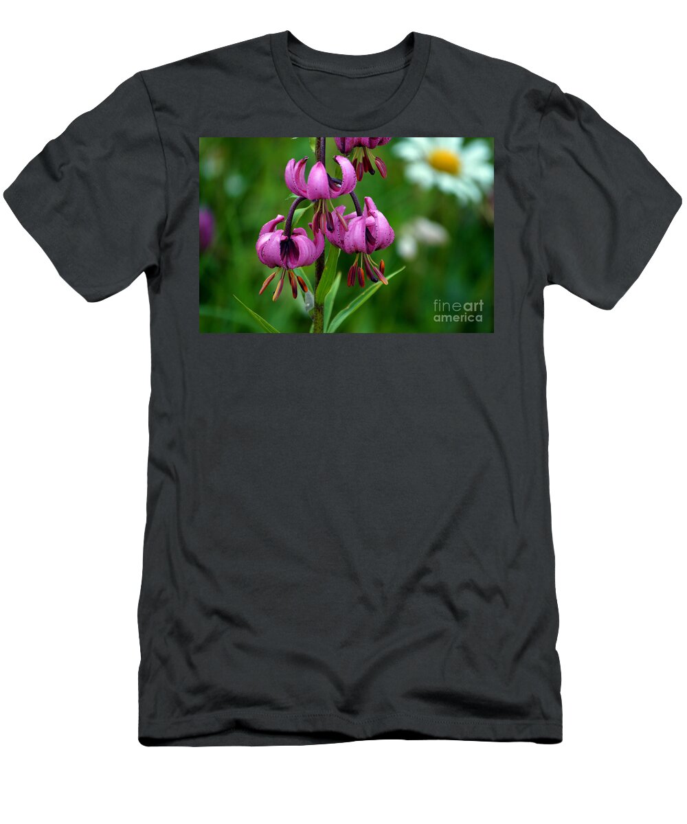 Lilly Flower T-Shirt featuring the photograph Swiss Alpine Flower by Susanne Van Hulst