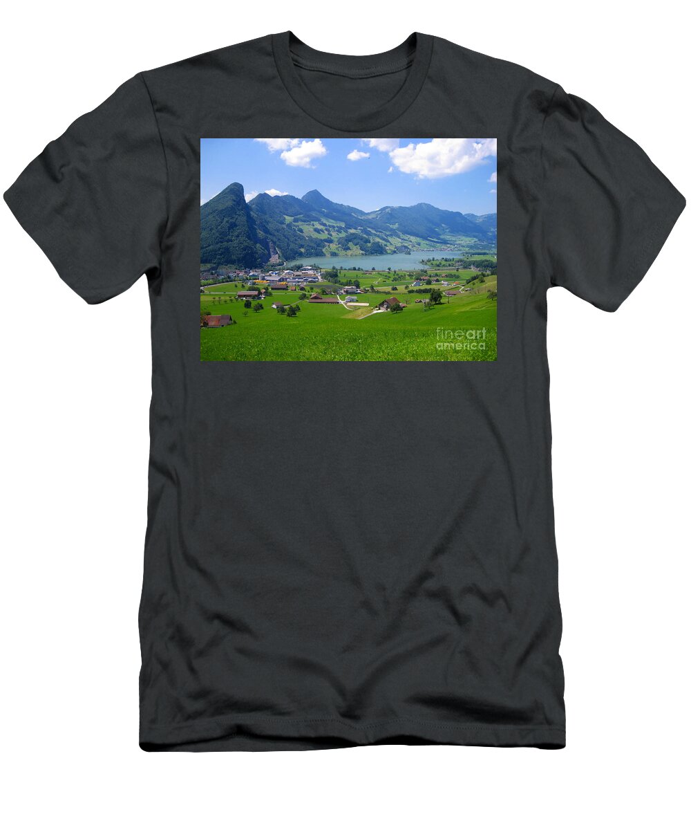 Alps T-Shirt featuring the photograph Swiss Landscape by Amanda Mohler