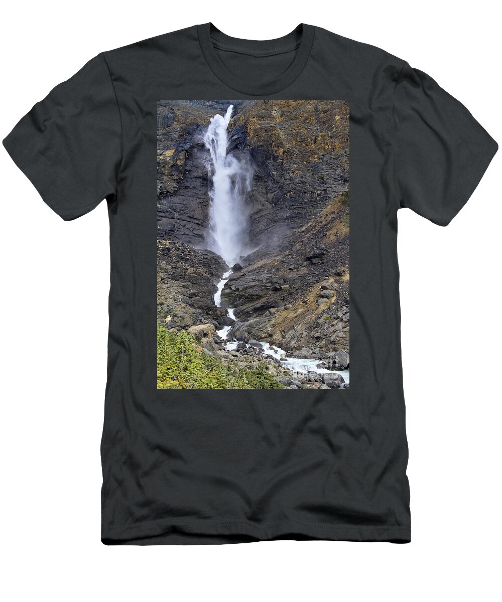 Takkakaw Falls T-Shirt featuring the photograph Takkakaw Falls by Teresa Zieba