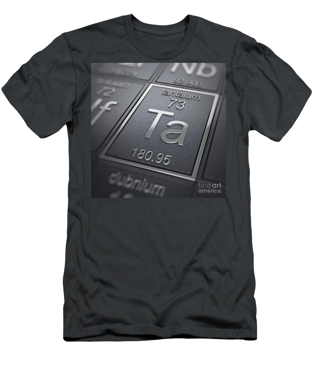 Periodic Table T-Shirt featuring the photograph Tantalum Chemical Element by Science Picture Co