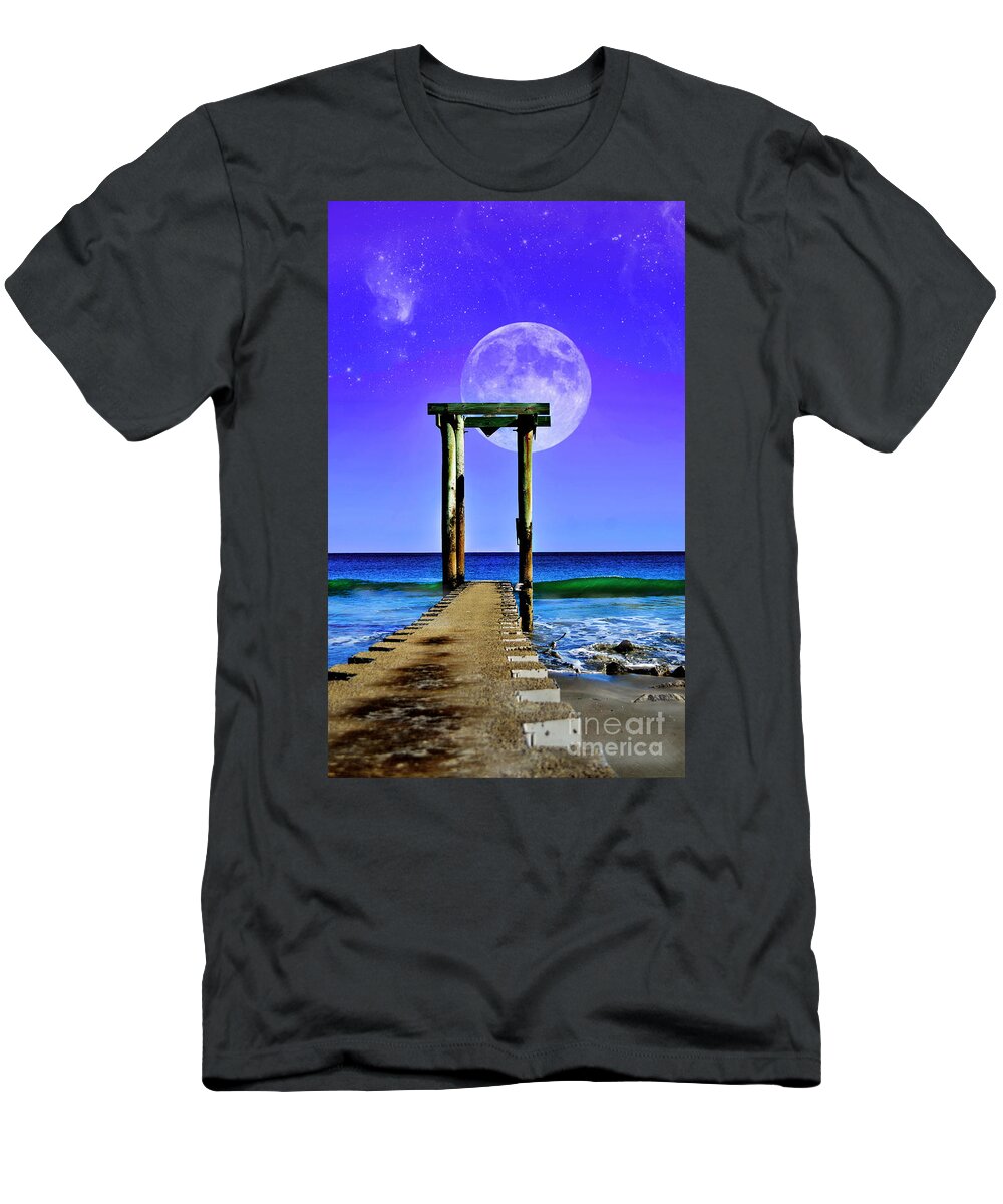 Scenic T-Shirt featuring the photograph Temple Of The Atlantic by Kathy Baccari