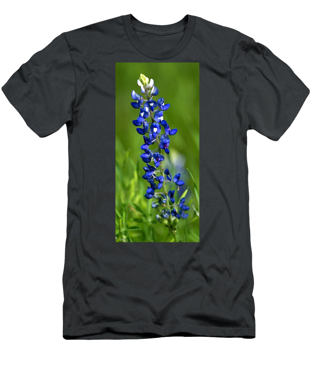 Texas T-Shirt featuring the photograph Texas Bluebonnet by Gary Langley