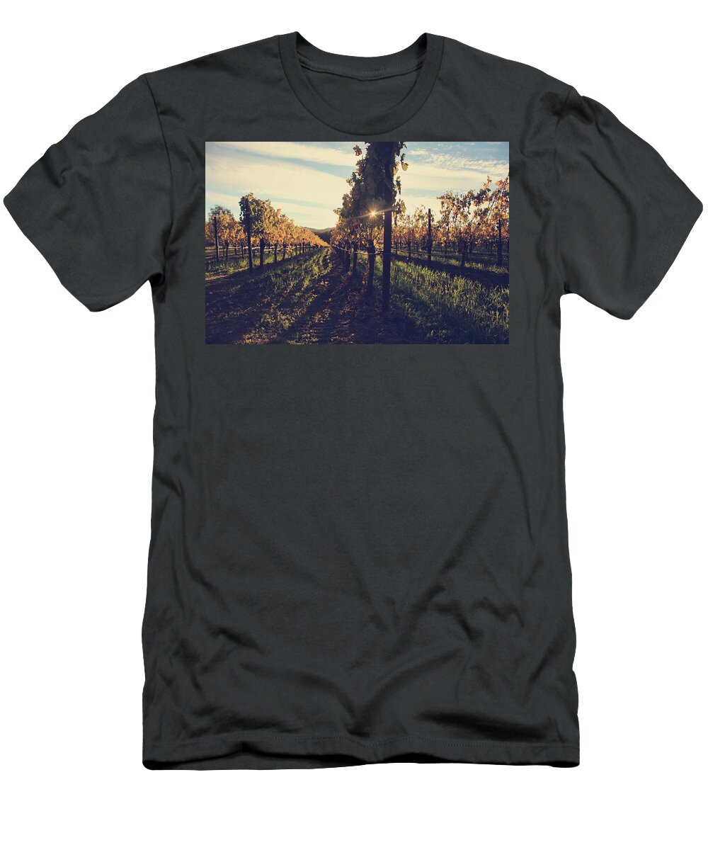 Chateau Montelena T-Shirt featuring the photograph That Special Glow by Laurie Search