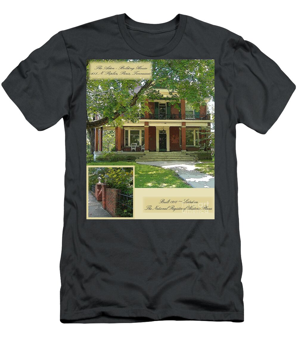 Paris T-Shirt featuring the photograph The Aden House by Lee Owenby